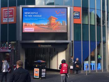 Digital Screen Haymarket Metro Station Newcastle