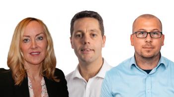 Rachel Davies Richard Eccles Ed Armstrong of CP Media